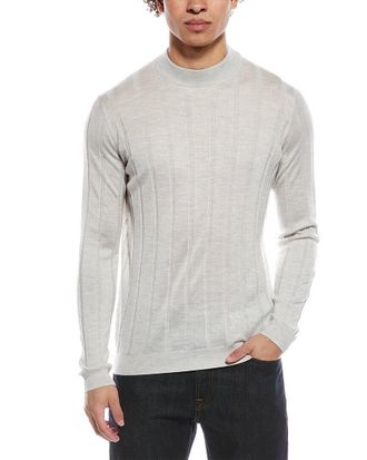Brunello Cucinelli Cashmere & Silk-Blend Mock Neck Sweater