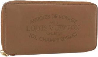 Louis Vuitton Pre-owned Wallets, female, Brown, Size: ONE SIZE Pre-owned Vintage Leather Wallet