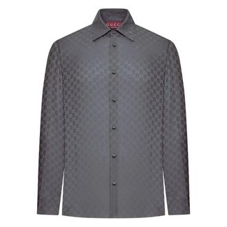 Gucci GG Jacquard Silk Shirt