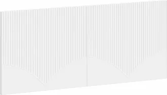vidaXL Cabecero Montada En La Pared Hoorn Blanco Madera De Ingenier&iacute;a Vidaxl