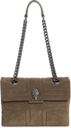 Kurt Geiger Kensington Quilted Shoulder Bag in Dark Grey at Nordstrom Rack