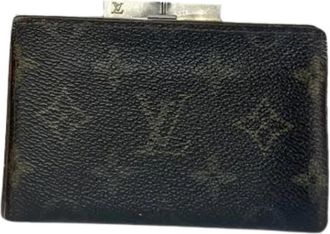 Louis Vuitton Pre-owned Leren Portemonnee - Dames - Vintage Accessoires - Bruin - ONE Size - Leer - Vintage