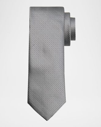 Canali Mens Silk Neat Tie