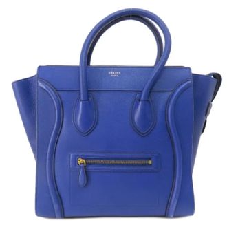 Celine Pre-owned Handbags, female, Blue, Size: ONE SIZE Pre-owned Leather celine-bags