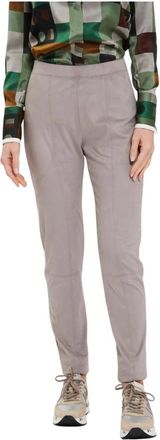 Max Mara Brera Broek voor Vrouwen - Dames - Slim Fit Broeken - Grijs - L - Broeken