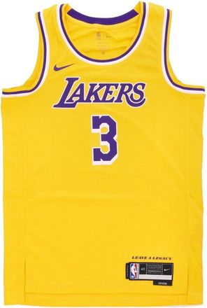 Nike NBA Icon Edition Anthony Davis Jersey - Heren - Fitness - Geel - XL - Polyester - Fitness