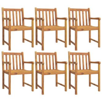 Berkfield Home Beautiful 7 Piece Garden Dining Set Solid Wood Acacia in Brown