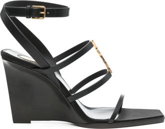 Saint Laurent 100mm Cassandra sandals - women - Polyurethane/Calf Leather/Polyurethane/Calf Leather/Calf Leather - 36 - Black