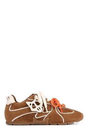 Naked Wolfe Adored Mesh Sneaker in Tan White Suede at Nordstrom, Size 10.5