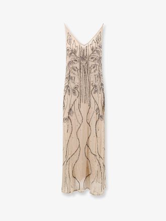 Mes Demoiselles... Vestito Breny in viscosa con ricamo strass e paillettes - MES DEMOISELLES - gender_Woman