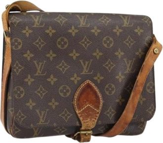 Louis Vuitton Pre-owned Cross Body Bags, female, Brown, Size: ONE SIZE Pre-owned Canvas Cross Body Bag