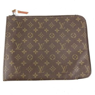 Louis Vuitton Brown Monogram Clutch Bag (Pre-Owned)