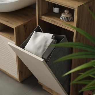 Vicco Armario Para Ropa Beatrice, Cachemira/roble Artesanal, 38 X 93 Cm, Vicco