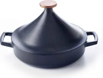 alva Nori 11-Inch Enameled Oval Cast Iron Tagine