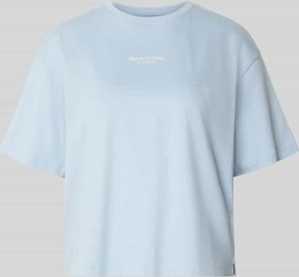 Marc O'Polo Boxy Fit Pyjama-Oberteil aus reiner Baumwolle in Hellblau, Gr&ouml;&szlig;e XL