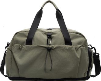 Generic Compatible For Travel Bag Large Capaci ort Trip Dry Wet Separation Sports Fitn Tourism Storage Lage(Green - expandable version)