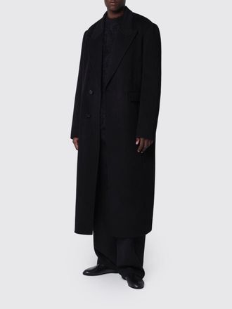 S&eacute;fr Cappotto lungo doppiopetto in lana e cashmere dalla vestibilit&agrave; relaxed