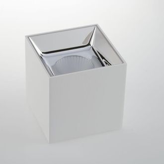 Fan Europe Fan Europe - Plafoniera led mig quadrata in alluminio bianco con riflettore cromo 4000K