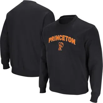 Colosseum Mens Colosseum Black Princeton Tigers Arch & Logo Tackle Twill Pullover Sweatshirt at Nordstrom, Size Xxx-Large