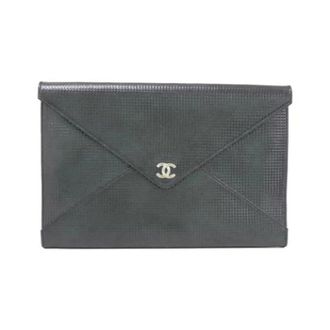 Chanel Pre-owned Vintage Clutch - Dames - Pre-owned - Zwart - Maat: ONE Size Leer