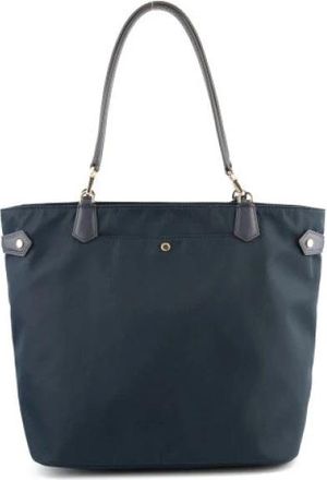 Pourchet Petit port&eacute; &eacute;paule - Dames - Shoppers - Blauw - ONE Size - Leer - Tassen