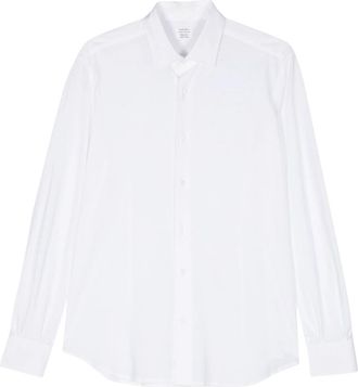 Mazzarelli Tonal Stitching Cotton Shirt