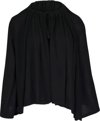 Toteme Mantella con coulisse - Nero