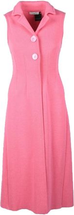 Charlott Tailored Cotton Vest with Notched Collar