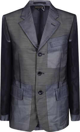 Comme Des Gar&ccedil;ons Chaqueta Blazer Cl&aacute;sica Fina de Georgette de Poli&eacute;ster - Jackets - Hombre - Negro - M