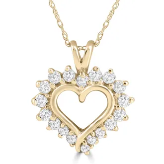 Pompeii3 1/2Ct Diamond Petite Diamond Pendant Necklace in 14k White, Yellow, or Rose Gold