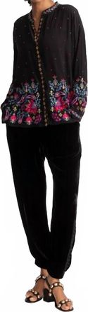 Johnny Was Velvet Jogger In Black
