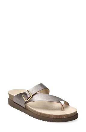 Mephisto Helen Toe Loop Sandal in Platinum at Nordstrom, Size 13