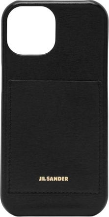 Jil Sander Phone Accessories, female, Black, Size: ONE SIZE iPhone 15 Pro Cover With Logo