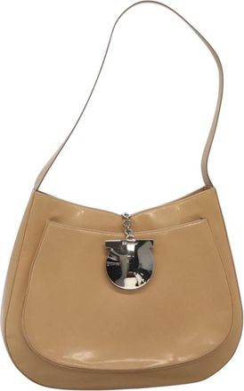 Ferragamo Gancini Shoulder Bag Patent Leather Patent_Leather Bag (Pre-Owned)