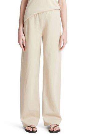Vince Cotton Blend Wide Leg Pants in White Oak at Nordstrom Rack, Size X-Large