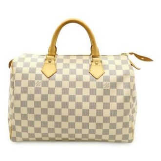 Louis Vuitton Pre-owned Handbags, female, Beige, Size: ONE SIZE Pre-owned Damier Azur Handbag