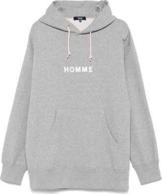 Comme Des Garçons Felpa con cappuccio e logo - Grigio
