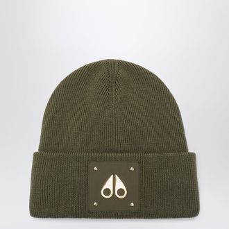 Moose Knuckles Berretto Gold Series Icon verde in lana