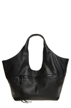Aim&eacute;e Easy Breezy Leather Tote Bag in Black at Nordstrom Rack