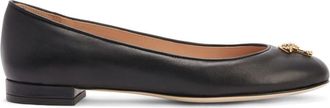Giuseppe Zanotti Riziana ballerina shoes - women - Calf Leather/Calf Leather/Calf Leather - 38.5 - Black