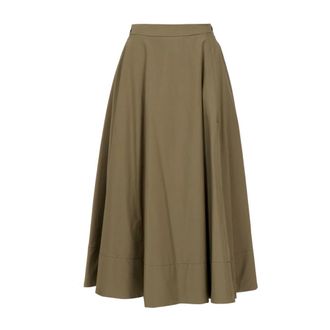 Cruna Midi Skirts, female, Green, Size: 2XS Sherise A-Line Midi Skirt