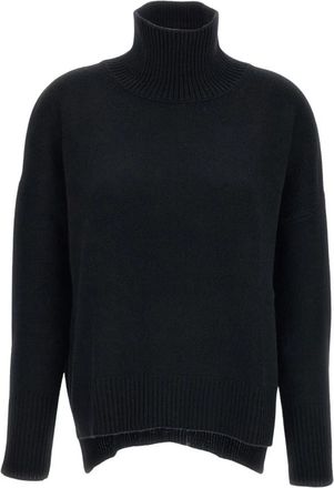Lisa Yang Heidi Turtleneck - Dames - Cashmere truien - Zwart - S - Kasjmier - Truien & Vesten