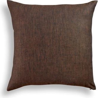 Solino Home Linen Pillow Cover 20 x 20 Inch for Dining Table, Holiday and Everyday Table Decor - Montauk in Chambray Brown at Nordstrom, Size Large