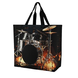 Generic Musical Instruments Shoulder Bag Large Capacity Handbag Foldable Handbags For Travel Work Yoga