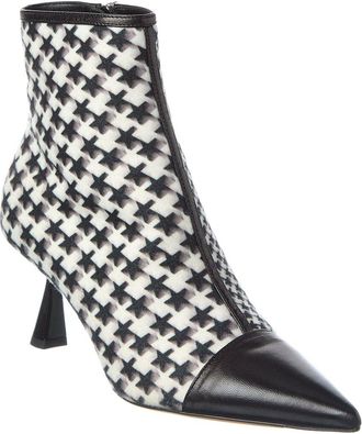 Jimmy Choo London Kix/Z Leather-Trim Bootie