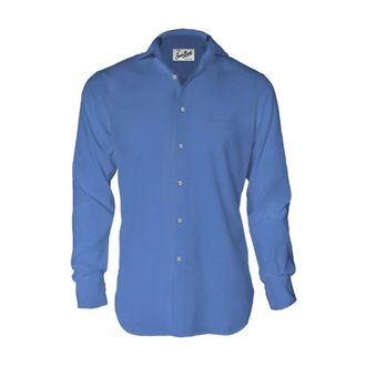 MC2 Saint Barth Chemise Ice - Heren - Casual Overhemden - Blauw - M - Katoen - Overhemden