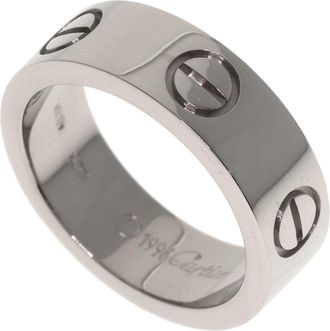 Cartier Love White Gold (18K) Band Ring (Pre-Owned)