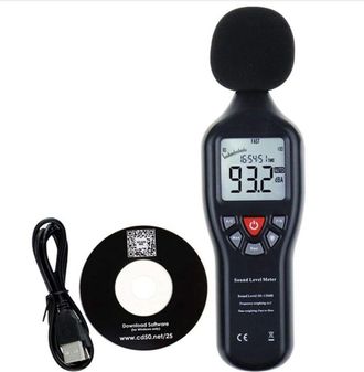 OEM Medidor De Decibeles Con Sensor De Ruido De Alta Precisi&oacute;n, Medidor De Ruido, Medidor De Ruido, Grabadora De Ruido Que Mide Grabaci&oacute;n Usb De 30-130 Db