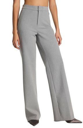 Spanx SPANXsupersmooth Well Suited 360 Wide Leg Pant in Heather Grey at Nordstrom, Size X-Large