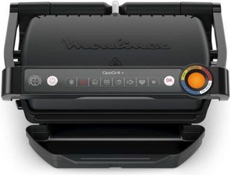 Moulinex GI7178 OptiGrill+, Griglia a Contatto Intelligente, Risultati Perfetti, Nessun Monitoraggio, 6 Programmi Automatici. Colore del prodotto: Nero, Area